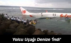 Yolcu Uçağı Denize İndi