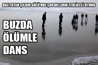 Buzda tehlikeli dans! 