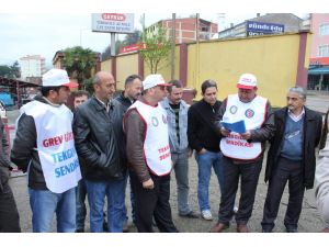 Giresunda Çaykur İşçileri Greve Başladı