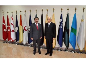 Mhp Genel Başkanı Bahçeli, Gölbaşı Belediyesi’ni Ziyaret Etti