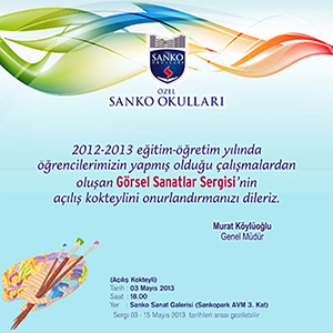 Özel Sanko Okulları Görsel Sanatlar Sergisi
