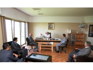 Rteü Rektörü Prof. Dr. Yılmazdan Çaykur Rizespor Teknik Direktörü Mustafa Denizli’ye Ziyaret
