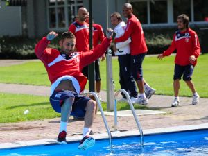 Samsunspor Havuz Keyfi Yaptı