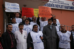 SAĞLIK SEN YASAYI PROTESTO ETTİ