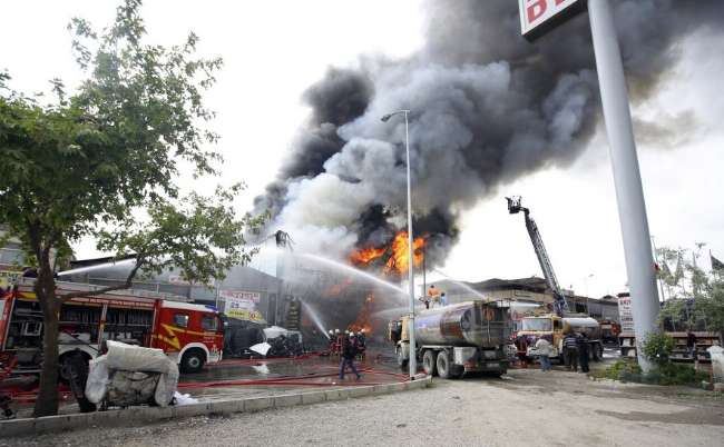 Başkent’te korkutan yangın