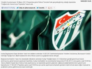 Bursaspor’da Olağanüstü Genel Kurul Tarihi Belli Oldu