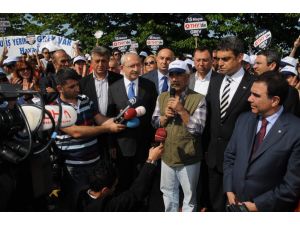 Kılıçdaroğlu, Grev Yapan Thy Çalışanlarını Ziyaret Etti