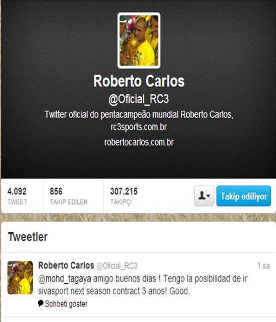 Roberto Carlos geliyor