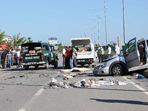 Trabzonspor Taraftarları Kaza Yaptı