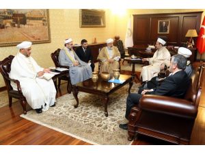 Diyanet İşleri Başkanı Görmez, Irak Alimler Meclisi Başkanı El-anı Kabul Etti