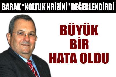 Barak koltuk krizini değerlendirdi 