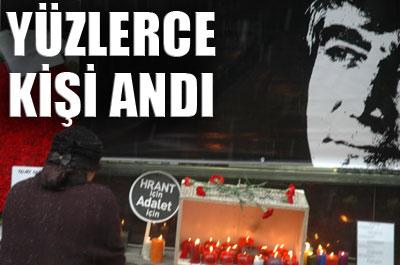 Hrantı yüzlerce kişi andı 
