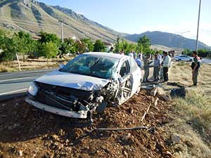 Elbistan’da Trafik Kazası: 2 Yaralı