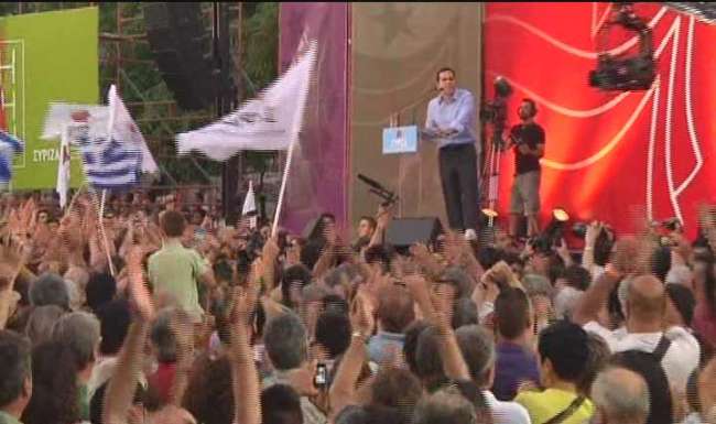 Yunan Muhalefeti Sokaklarda