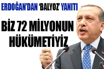 Erdoğandan Balyoz yanıtı 