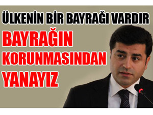 ‘Bayrağın korunmasından yanayız’