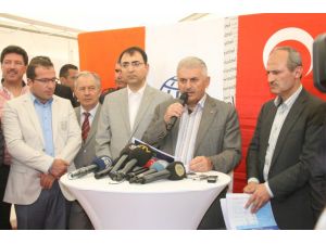 Ulaştırma Bakanı Yıldırım, İş Makinasına Bindi Tünel Açtı