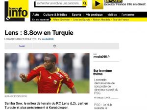 Samba Sow Transferi Fransa Basınında