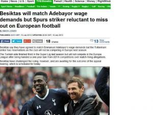 Adebayor Geliyor Mu ?