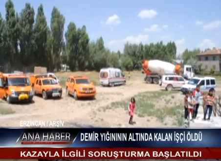 Demir Yığınının Altında Kalan İşçi Öldü