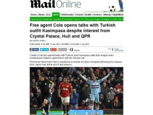 Kasımpaşa, Carlton Cole İle İlgileniyor