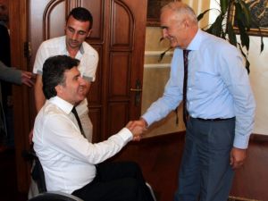 Samsunsporun Yeni Yönetimi, Başkan Yılmaz’ı Ziyaret Etti