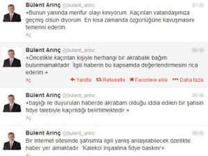 Arınç, O Haberi Yalanladı