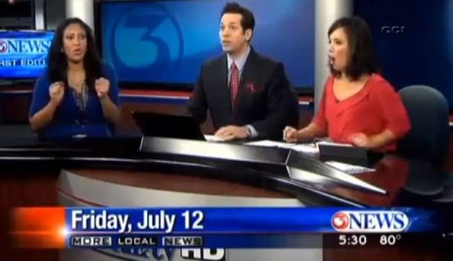 Canlı Yayın Sırasında Patlama