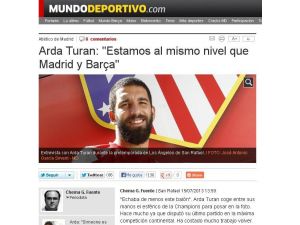 Arda Turan İspanyol Basınına Konuştu