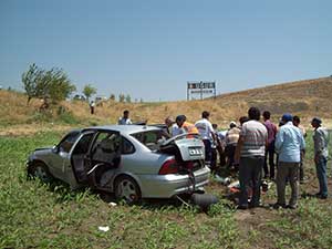 Kahramanmaraşta Trafik Kazası: 1 Yaralı