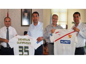 Göztepe Başkanı Urla Kaymakamı Ve Belediye Başkanını Ziyaret Etti
