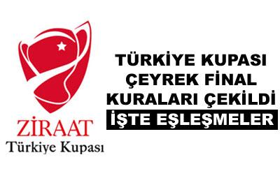 Türkiye Kupasında çeyrek final kuraları çekildi 