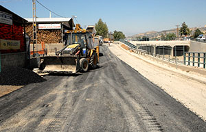 Asfalt Çalışması Odun Ambarlarında