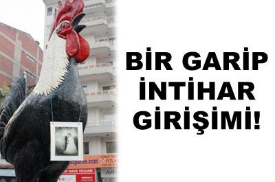 Bir garip intihar girişimi! 
