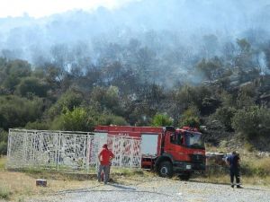 Yangın, Konut Ve Benzinliği Tehdit Ediyor