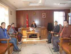 SPORCULARDAN KAYMAKAMA ZİYARET