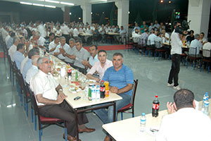 Türkoğlu Kaymakamı Akkoyundan Veda Yemeği