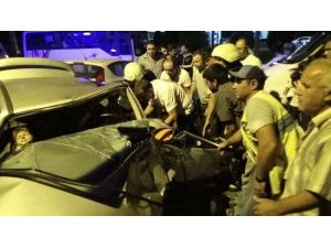 Çorluda Trafik Kazası: 4 Yaralı