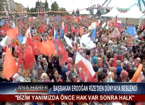Başbakan Erdoğan Rizeden Dünyaya Seslendi