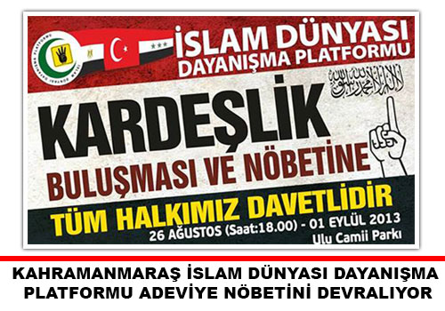 Kahramanmaraş Halkı Mısır İçin Toplanacak