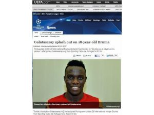 Bruma, Uefa Manşetinde