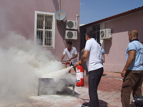 Elbistan ADSM’de Yangın Tatbikatı