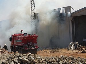 TEKSTİL FABRİKASINDAKİ YANGIN  