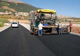 Üniversite Yolu Asfaltlanıyor