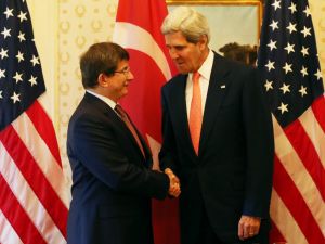 Davutoğlu, Abd Dışişleri Bakanı Kerry İle Görüştü