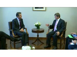 Davutoğlu Rasmussen’le Görüştü