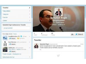 Adalet Bakanı “mecburen” Twitter’da