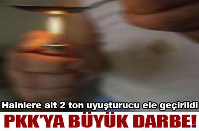 PKKya ait 2 ton esrar ele geçirildi