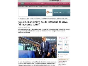 Mancini İtalyan Medyasına Konuştu