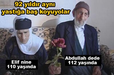 92 yıl bir yastıkta 